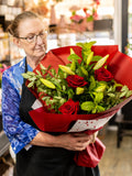 Roses and lilies bouquet