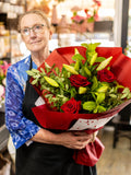 Roses and lilies bouquet